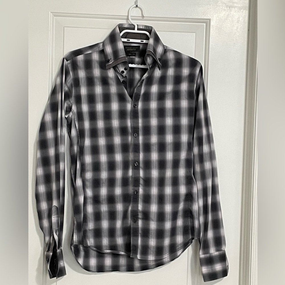 ZARA MAN Buttoned Down Plaid Shirt